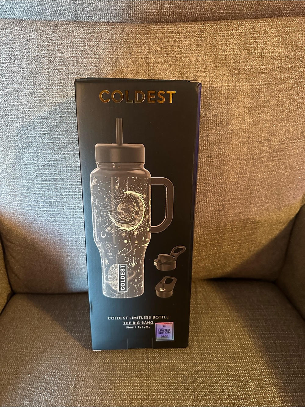Coldest Limitless Bottle - Black Celestial Design